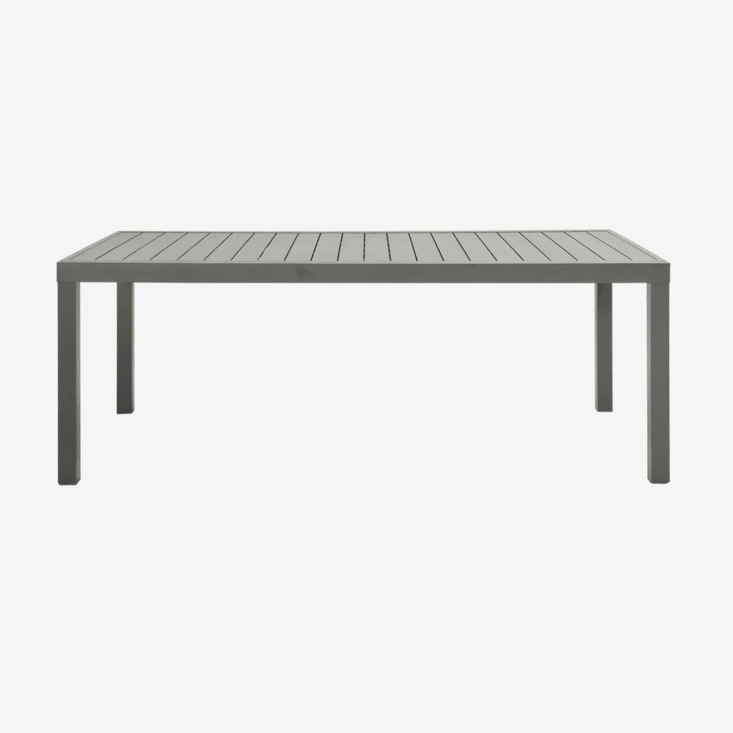 Ausziehbarer Gartentisch aus Aluminium für 10-12 Personen