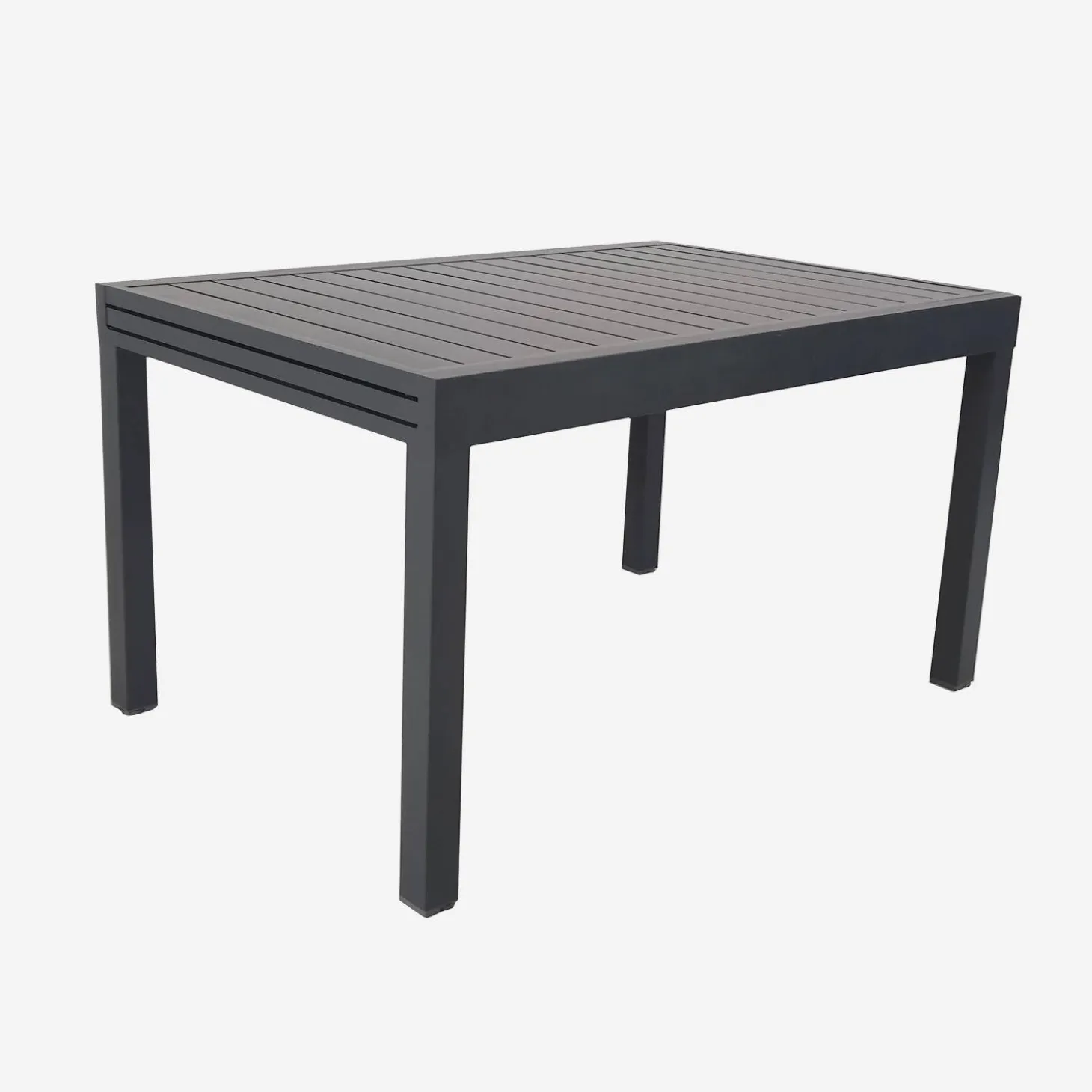 Ausziehbarer Gartentisch aus Aluminium, 8 Personen