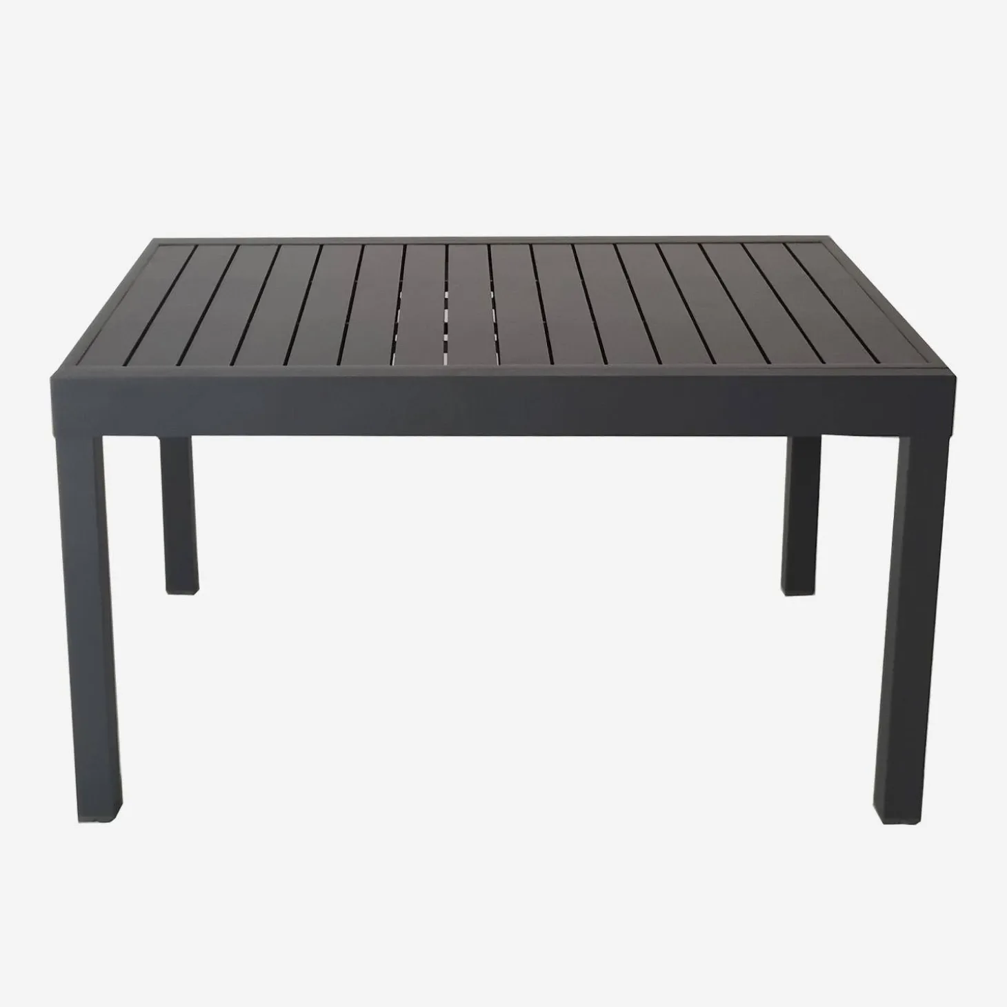 Ausziehbarer Gartentisch aus Aluminium, 8 Personen