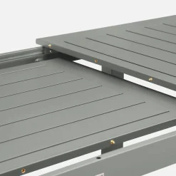 Ausziehbarer Gartentisch aus Aluminium, 8 Plätze