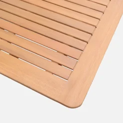 Ausziehbarer Gartentisch aus Eukalyptusholz + 12 Stühle