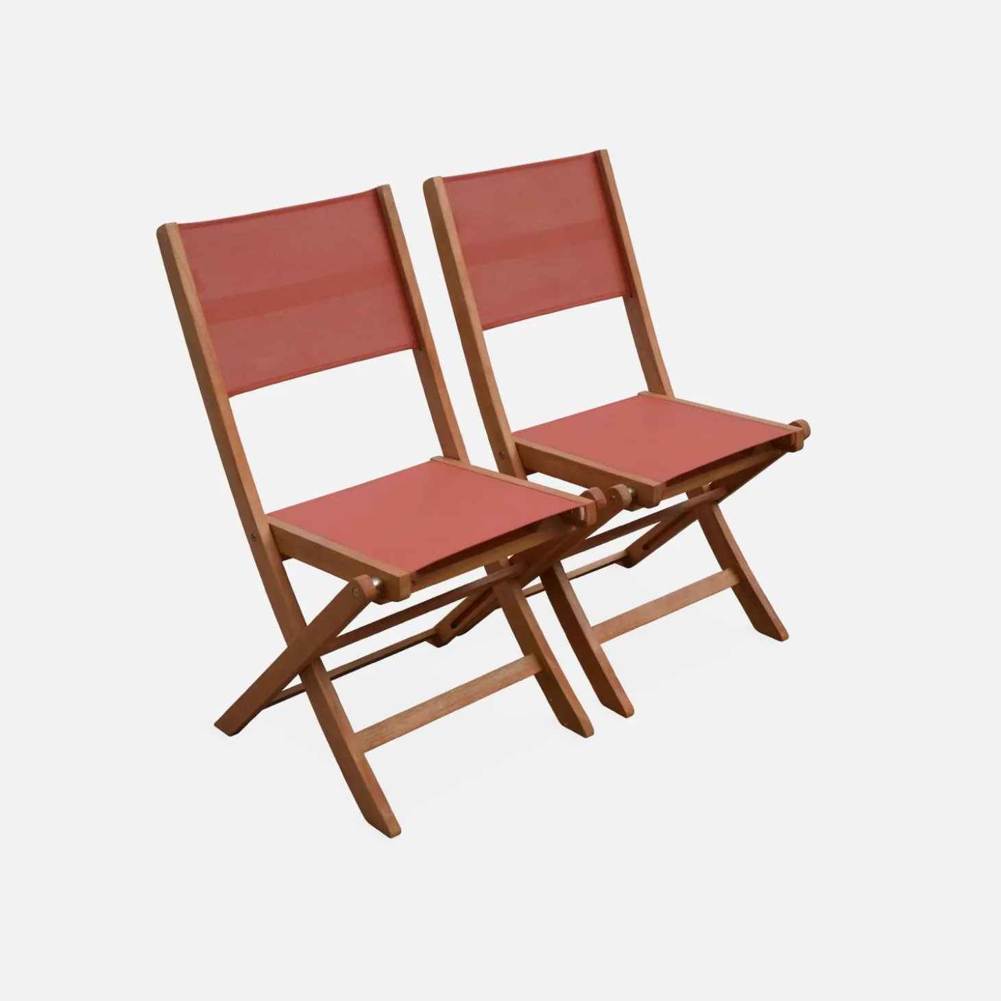 Ausziehbarer Gartentisch aus Holz , 6 Stühle