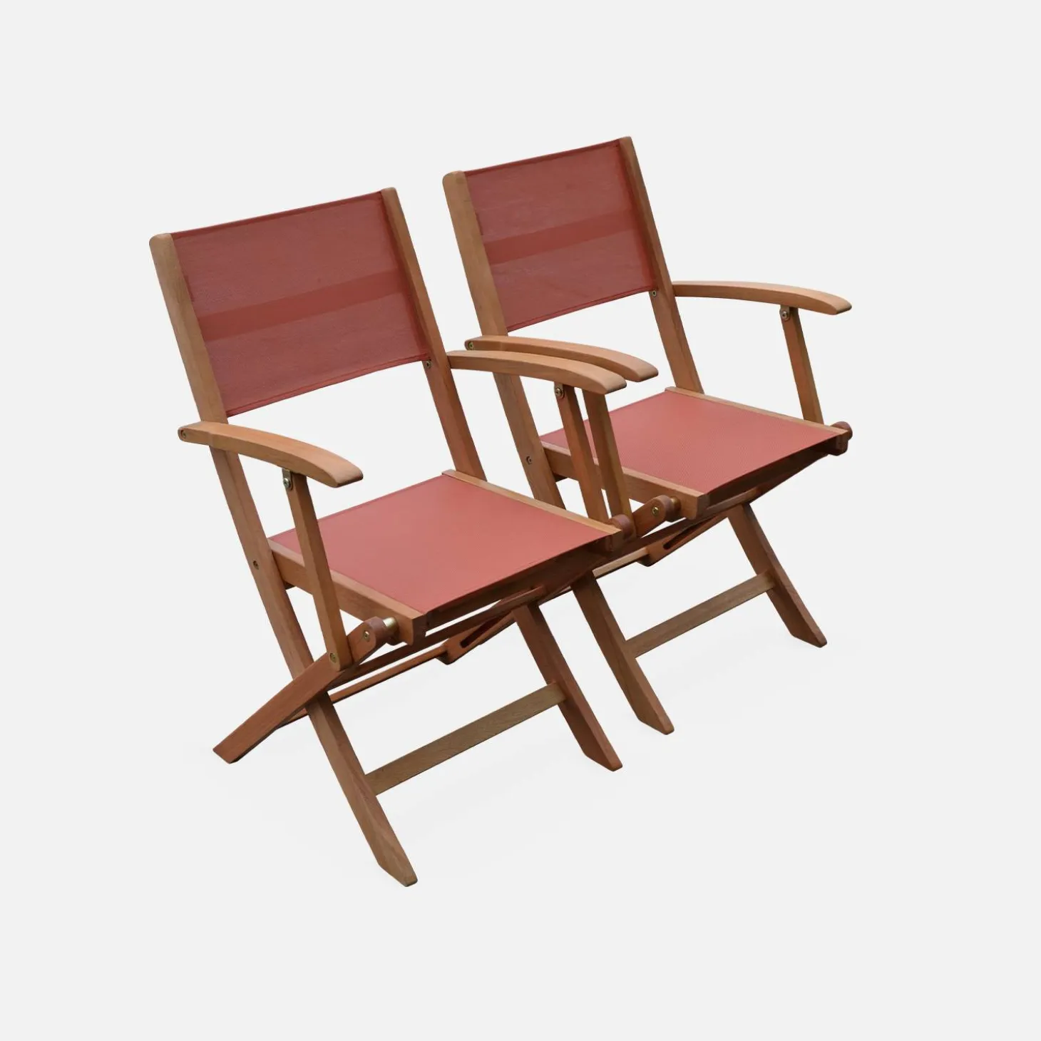 Ausziehbarer Gartentisch aus Holz , 6 Stühle