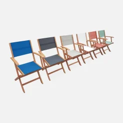Ausziehbarer Gartentisch aus Holz, 10 Stühle