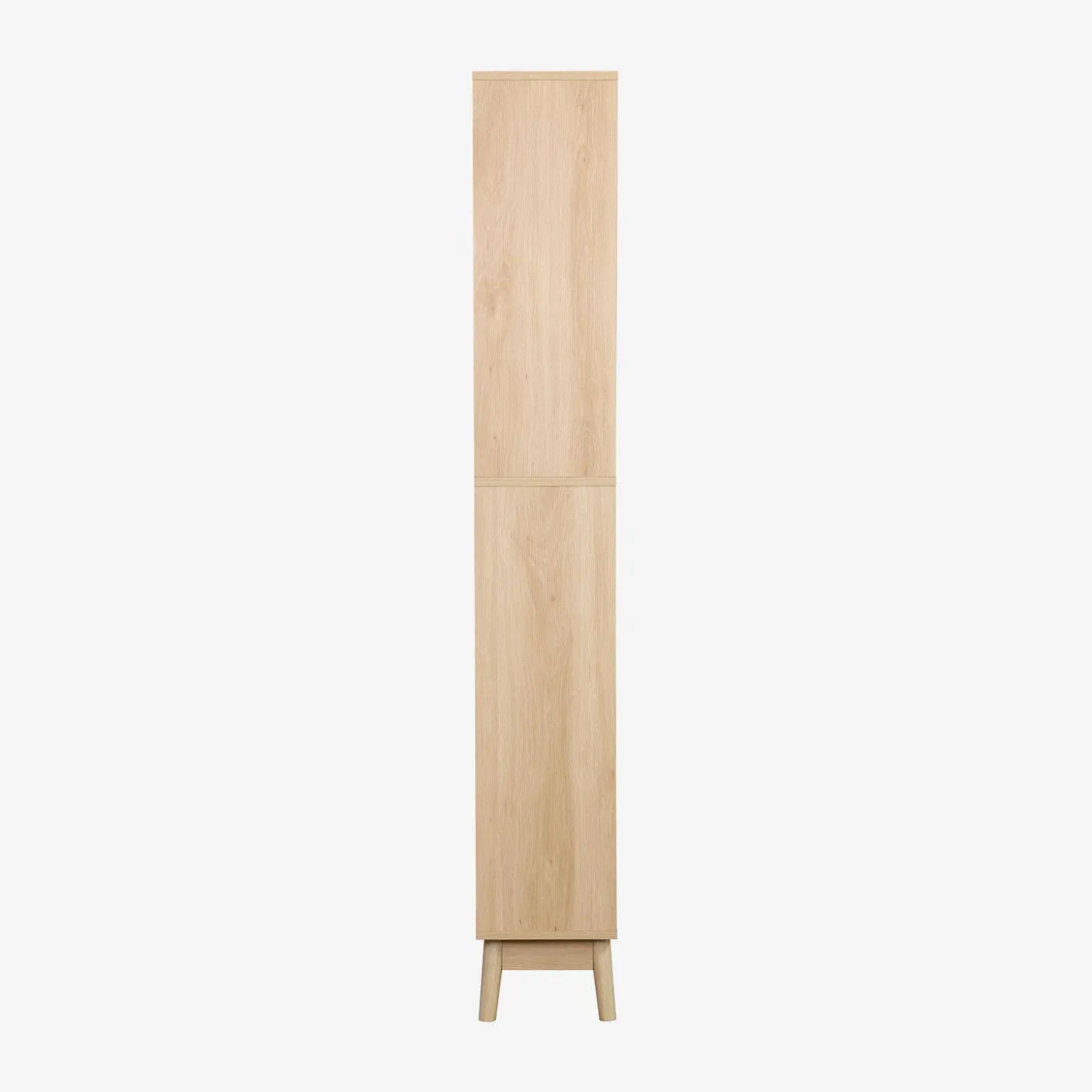 Badzimmerschrank schmal, Holzoptik, 3 Regale 2 Schubladen