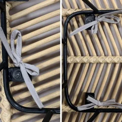2 Barhocker aus Rattan und Metall