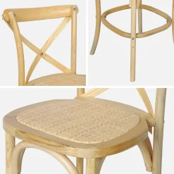 Barhocker Bistro Vintage Holz 65cm