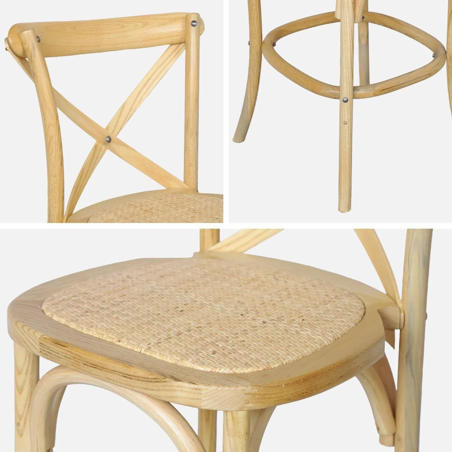Barhocker Bistro Vintage Holz 65cm