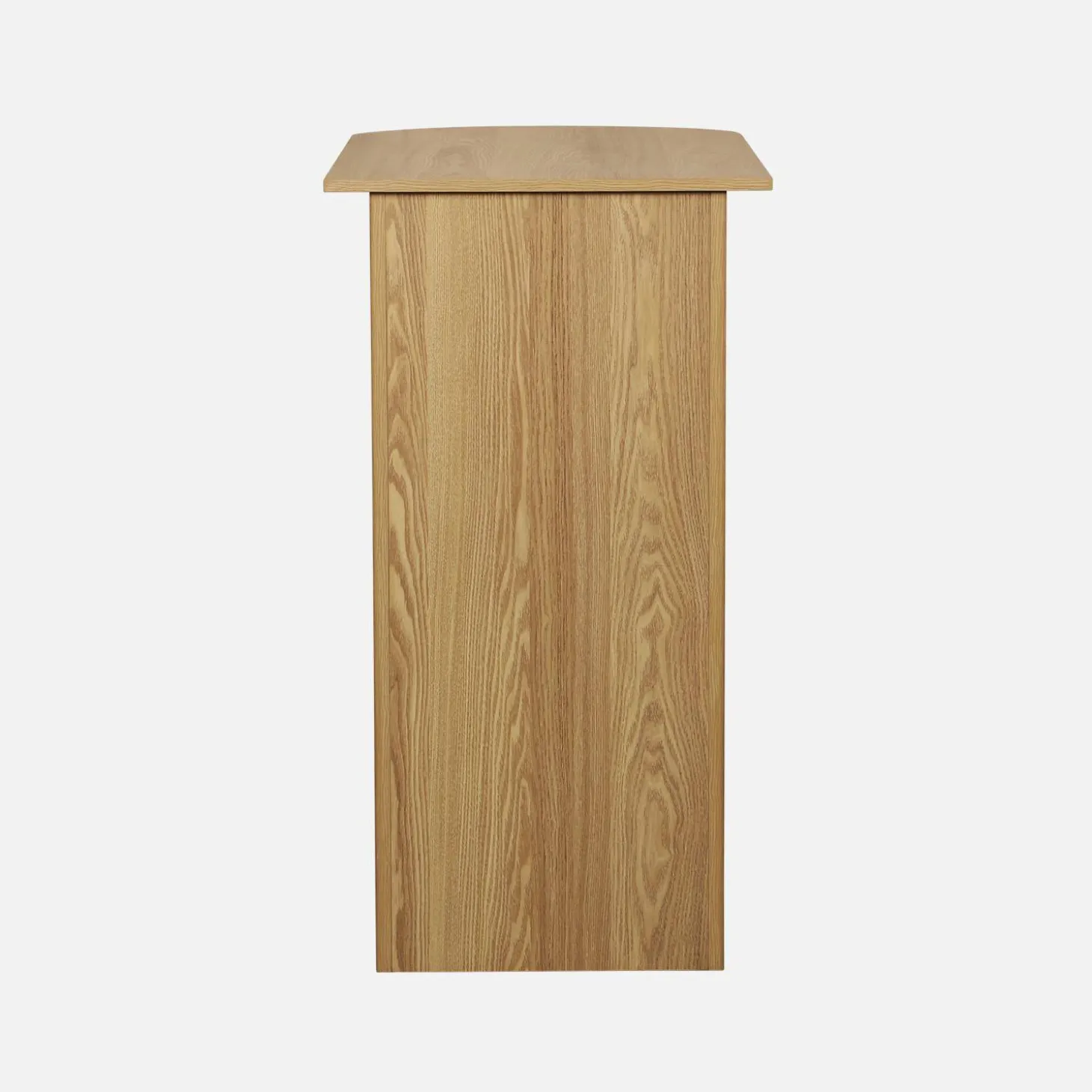 Bar-Tisch, hoher Küchentisch aus Holzdekor mit Stauraum