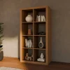 Bücherregal Holzoptik 4 Ebenen 8 Stauräume