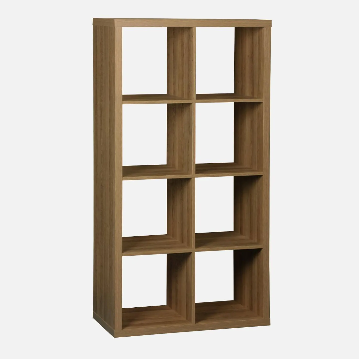 Bücherregal Holzoptik 4 Ebenen 8 Stauräume