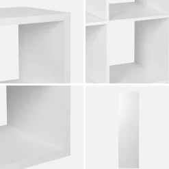 Bücherregal Holzoptik 4 Ebenen 8 Stauräume