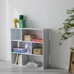 Bücherregal 3 Regale 6 Fächer