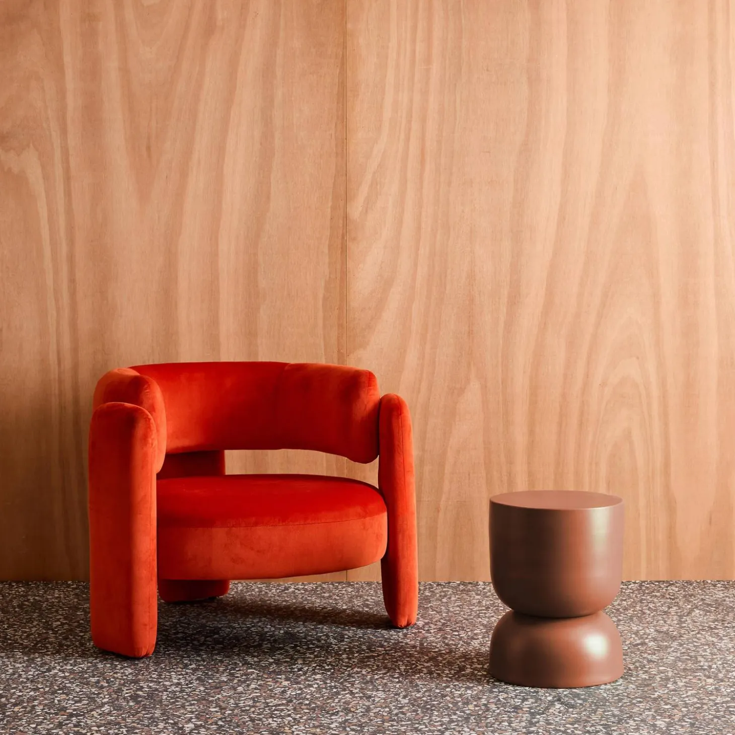 Beistelltisch, Couchtisch, Nachttisch aus Metall Ø32 x H42cm