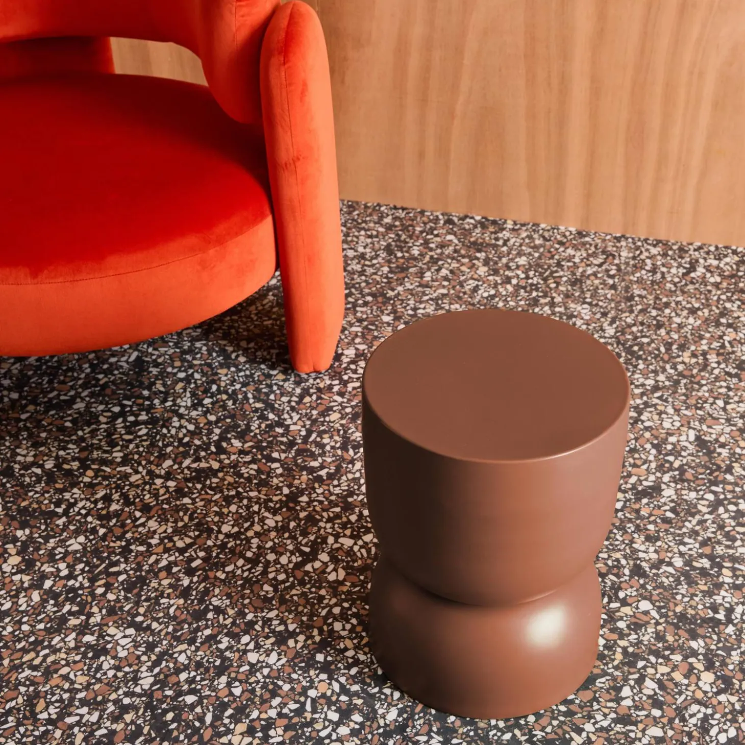 Beistelltisch, Couchtisch, Nachttisch aus Metall Ø32 x H42cm