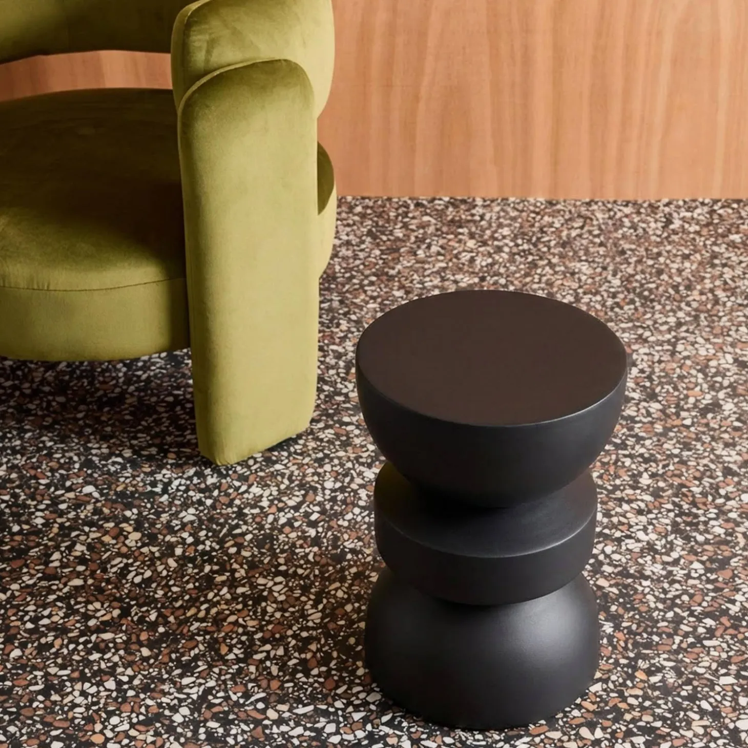 Beistelltisch, Couchtisch, Nachttisch Metall Ø32 x H 43,5cm
