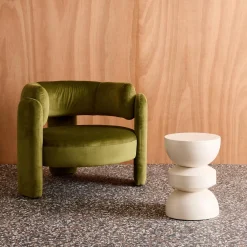 Beistelltisch, Couchtisch, Nachttisch Metall Ø32 x H 43,5cm