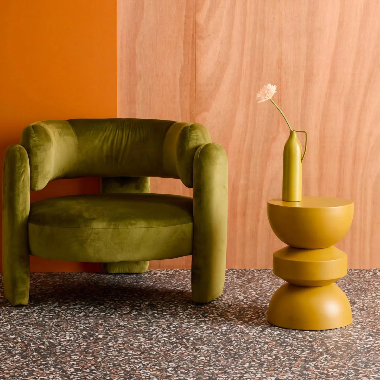 Beistelltisch, Couchtisch, Nachttisch Metall Ø32 x H 43,5cm