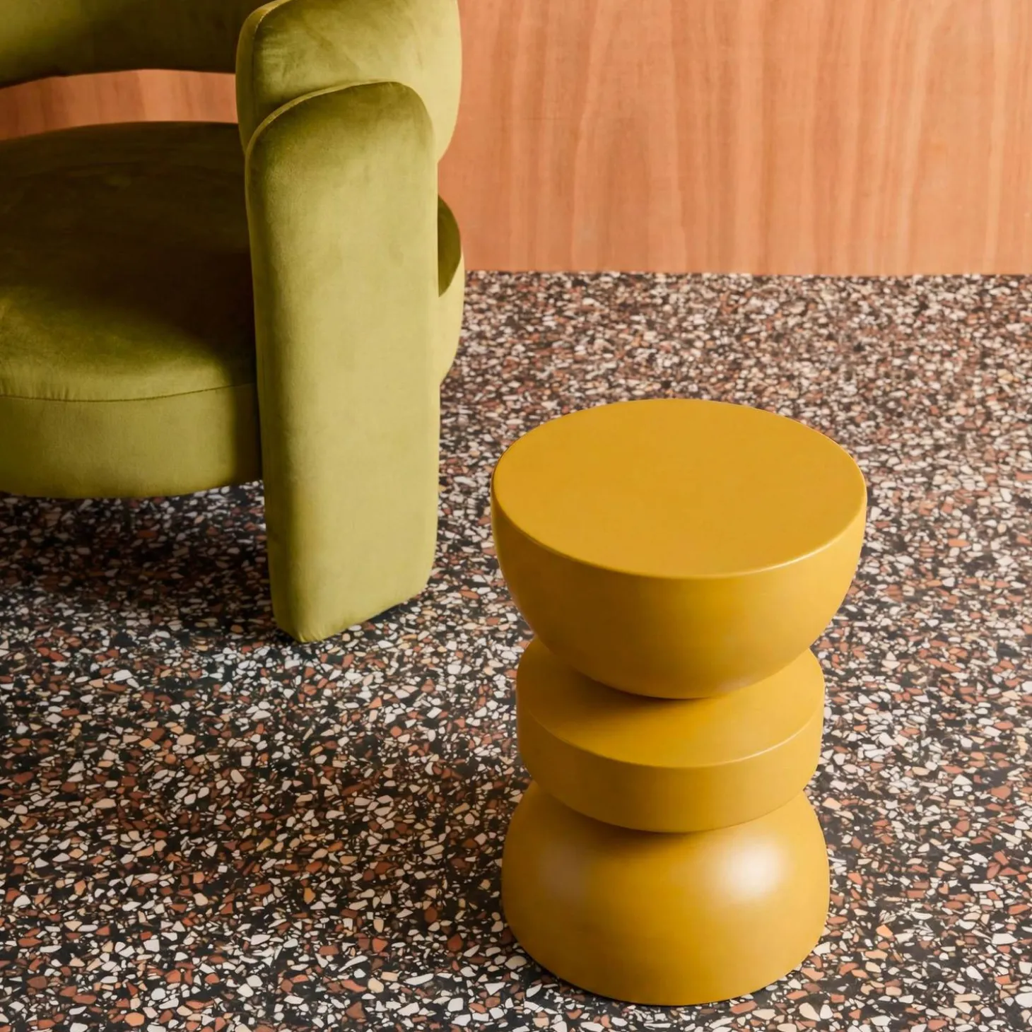 Beistelltisch, Couchtisch, Nachttisch Metall Ø32 x H 43,5cm