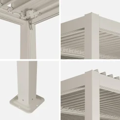 Bioklimatische Pergola mit Lamellendach Palace 3x3m