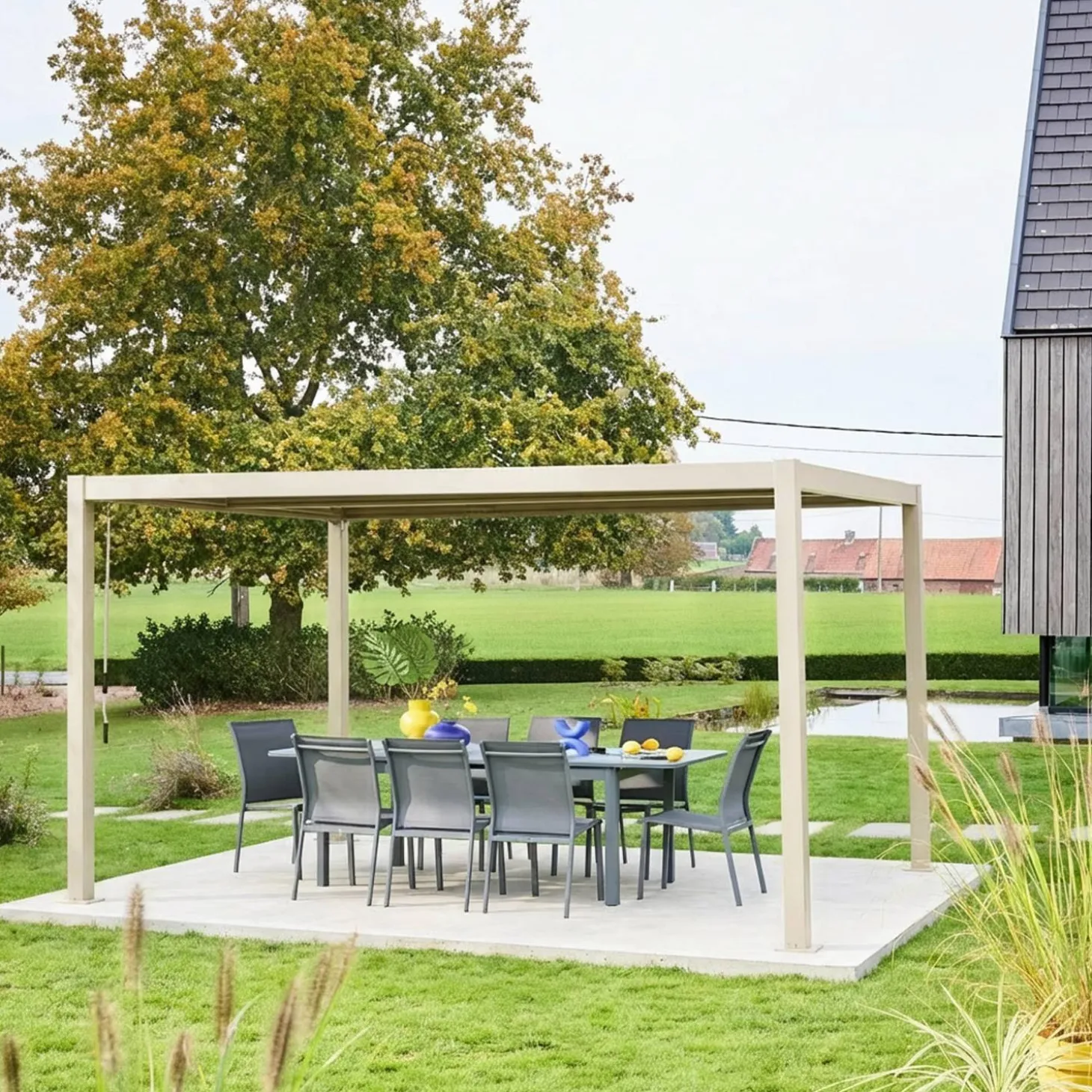 Bioklimatische Pergola mit Lamellendach Palace 3x4m