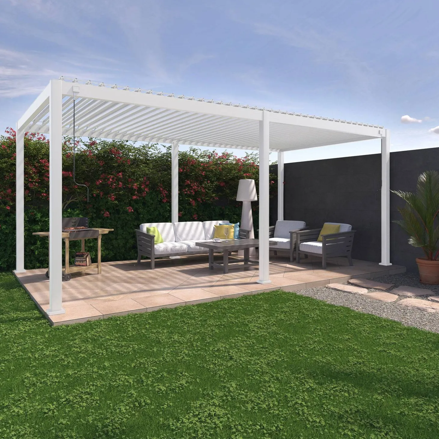 Bioklimatische Pergola mit Lamellendach Triomphe 3x6m