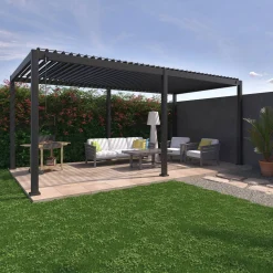 Bioklimatische Pergola mit Lamellendach Triomphe 3x6m