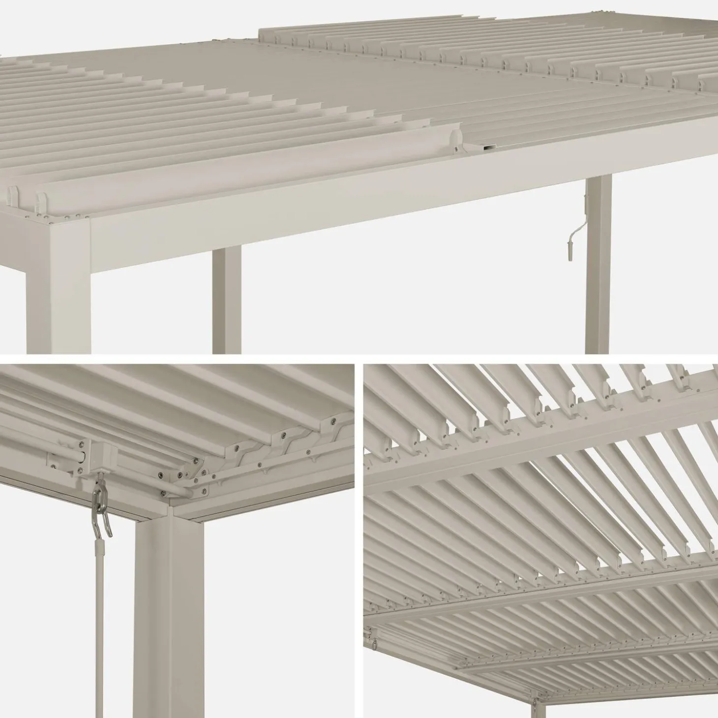 Bioklimatische Pergola Palace mit Lamellendach 3x6m