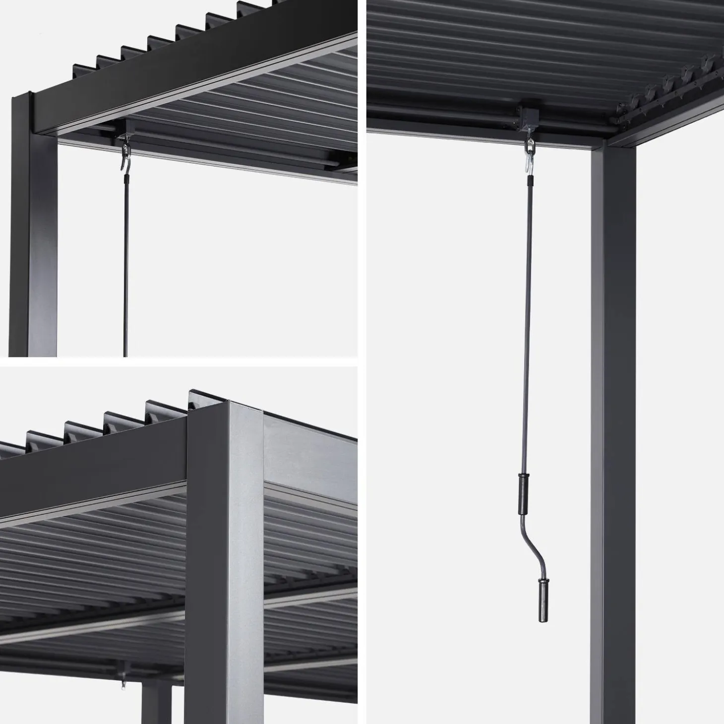 Bioklimatische Pergola Palace mit Lamellendach 3x6m