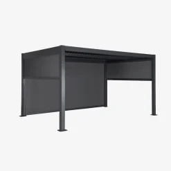Bioklimatische Pergola Palace 3x4m + 2 Markisen 3m + 1 Markise 4m