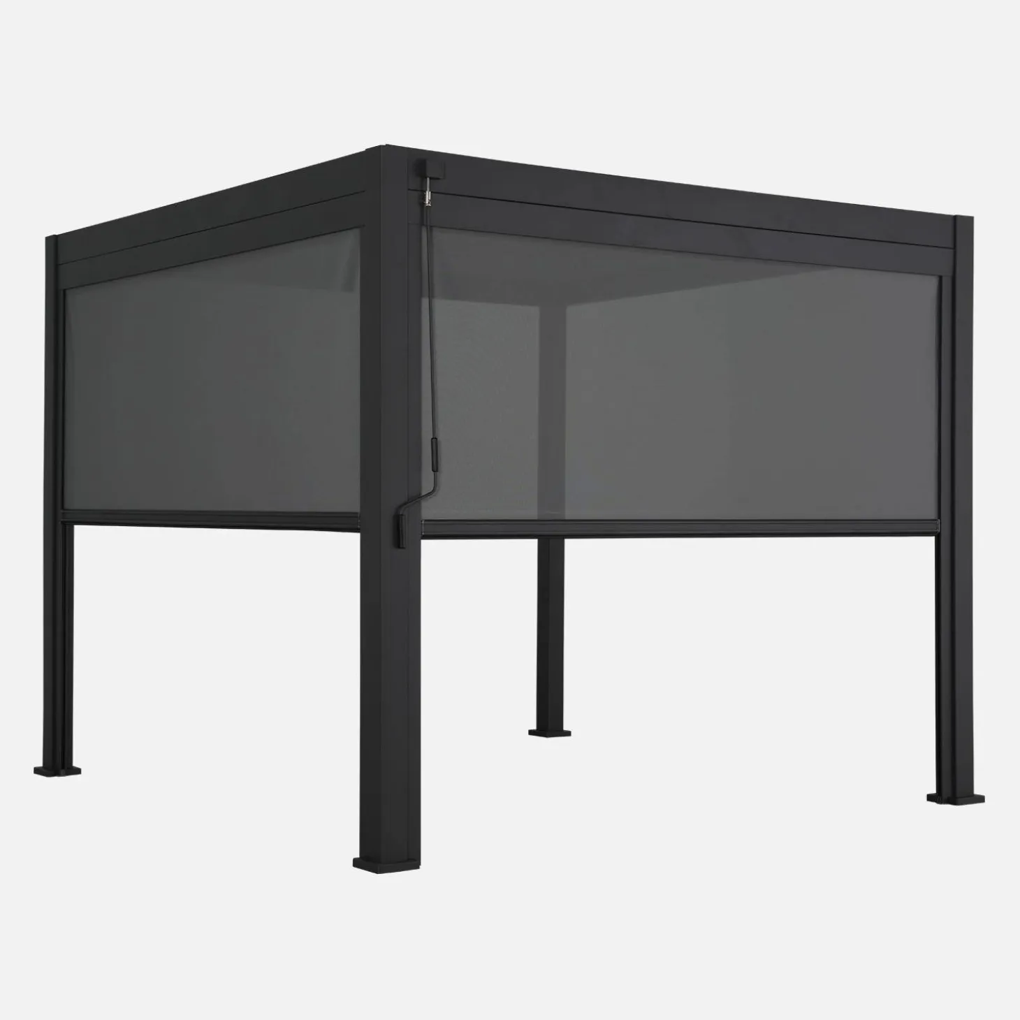 Bioklimatische Pergola Triomphe 3x3m V2 mit 2 Markisen 3 m