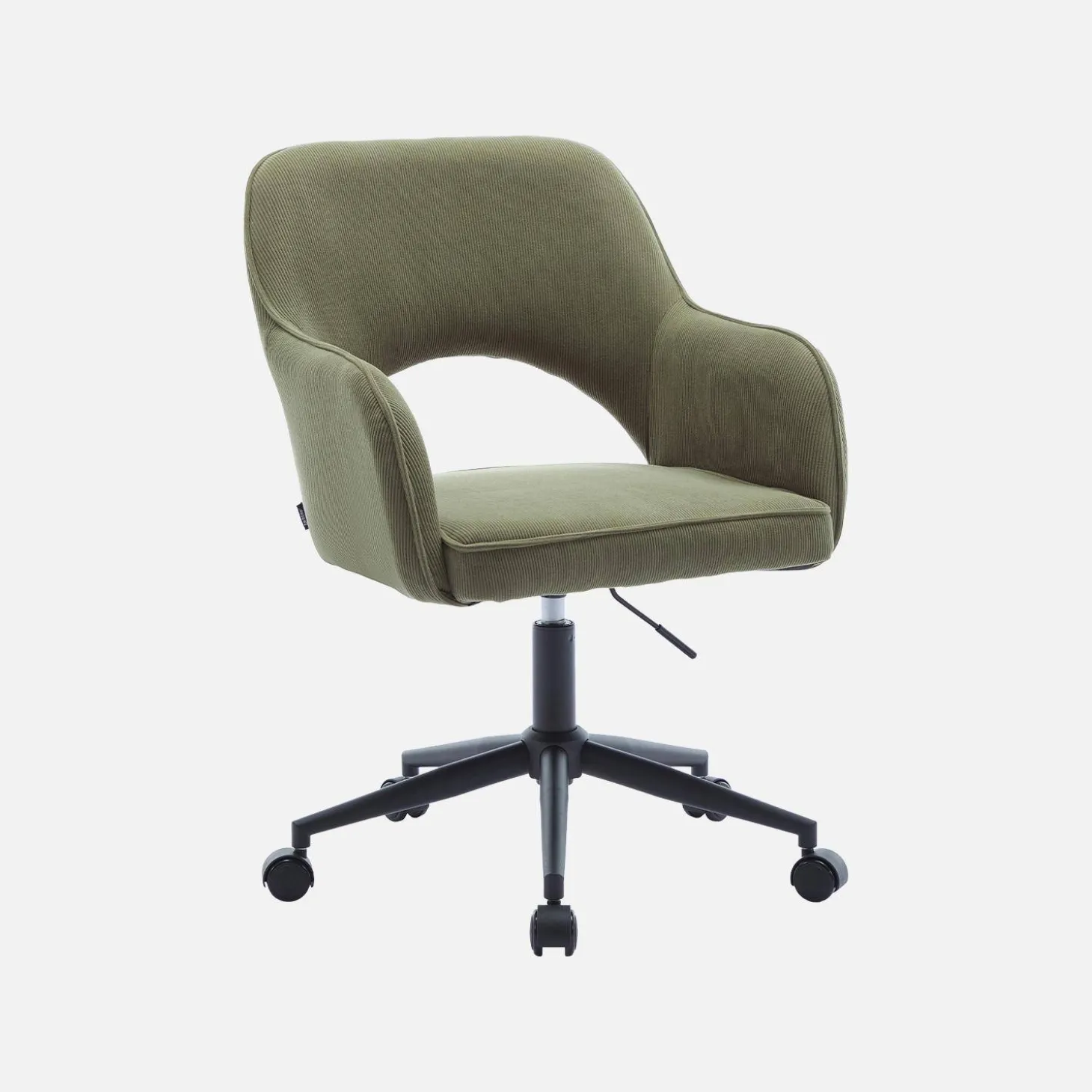 Bürostuhl mit Rollen und Cordbezug