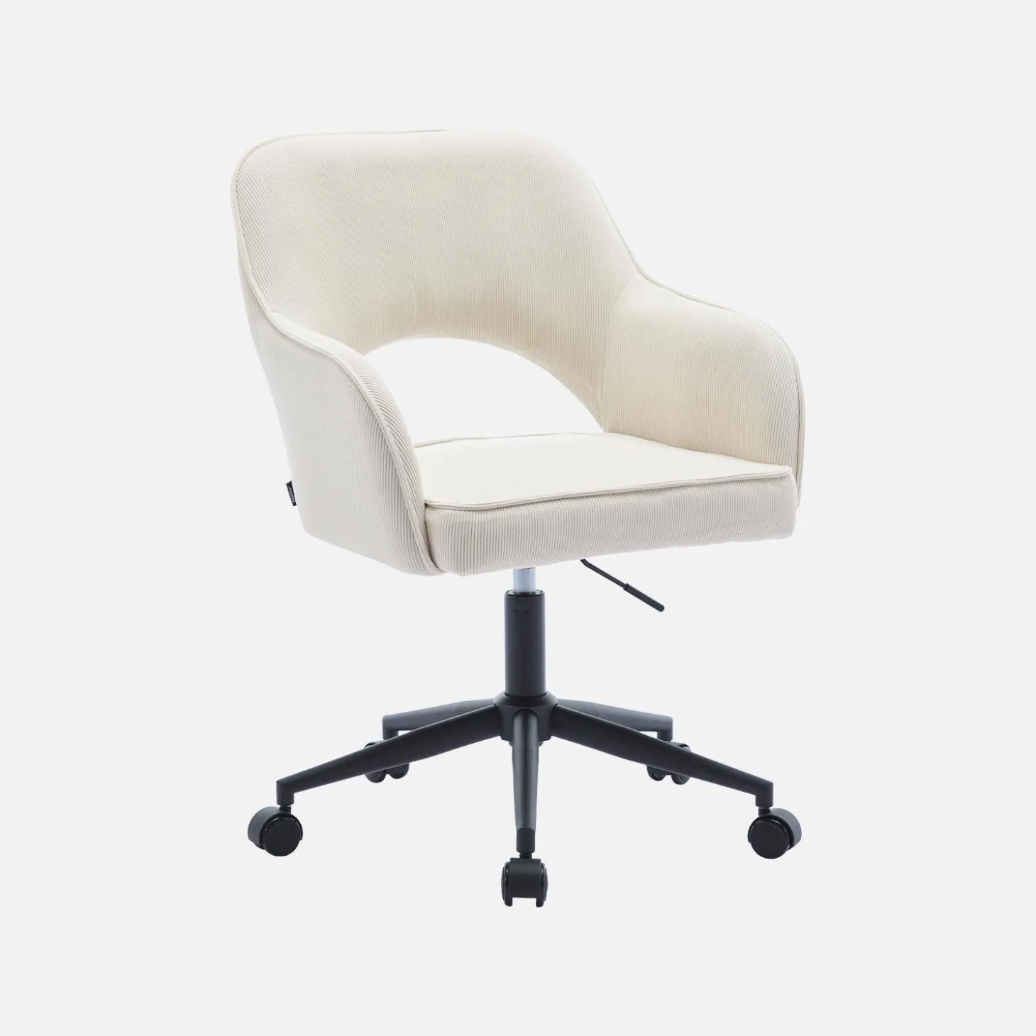 Bürostuhl mit Rollen und Cordbezug