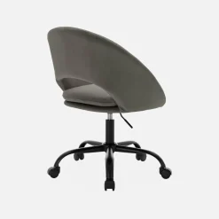 Bürostuhl mit Rollen und Samtbezug