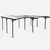 Carport mit Aluminium- und Polycarbonat-Erweiterung 30 m²