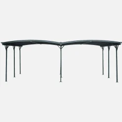 Carport mit Aluminium- und Polycarbonat-Erweiterung 30 m²