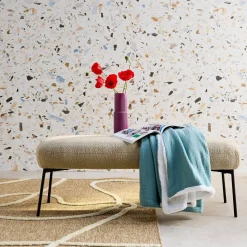 Decke Sherpa und Baumwoll-Gaze 130 x 170 cm