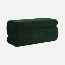 Design Bank mit Bouclé-Bezug 1-2 Plätze