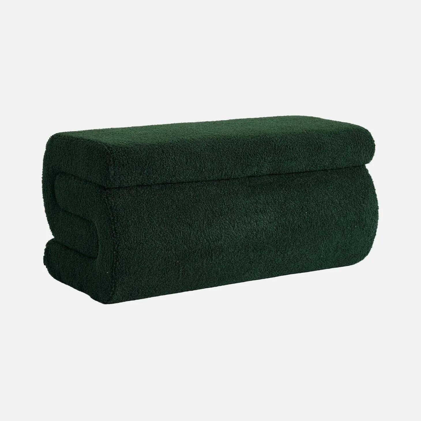 Design Bank mit Bouclé-Bezug 1-2 Plätze