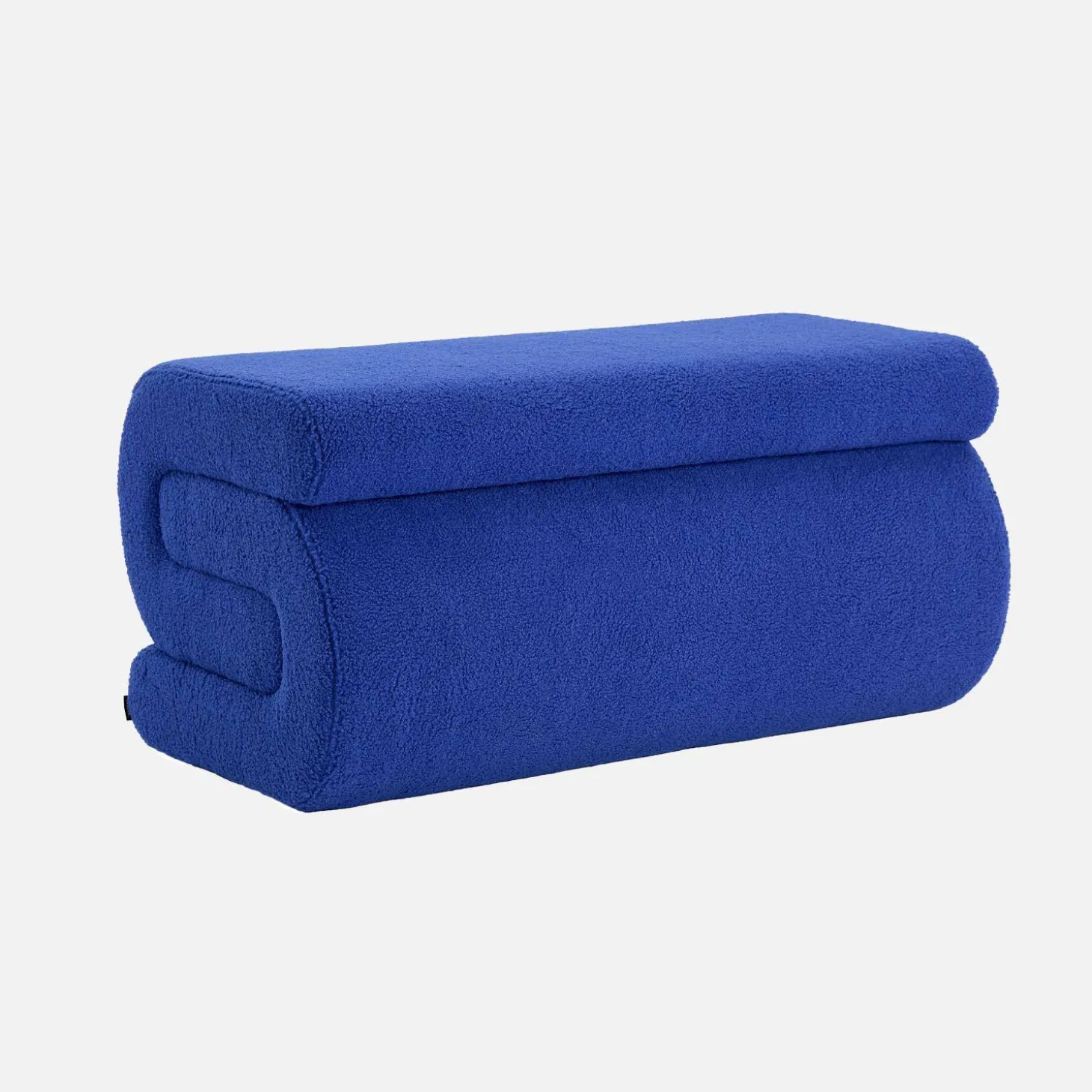 Design Bank mit Bouclé-Bezug 1-2 Plätze