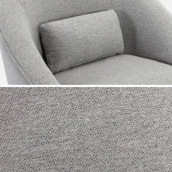 Drehsessel 360 mit Kissen, Stoffbezug LANA