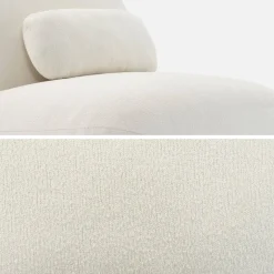 360°-Drehsessel mit strukturiertem Bouclé-Bezug