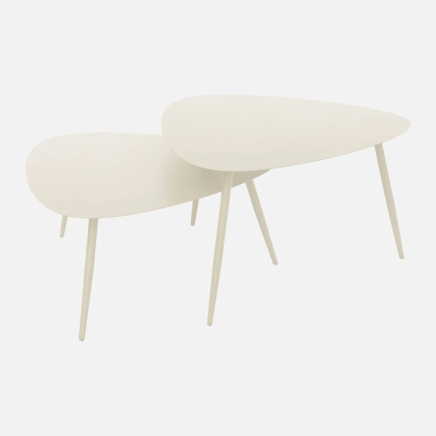 2 dreieckige Couchtische für innen / außen