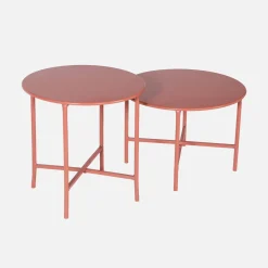 Eck-Gartenlounge aus Stahl mit Seilbespannung für 4 Personen