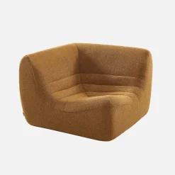 Ecksessel mit strukturiertem Bouclé-Bezug, 1-Sitzer