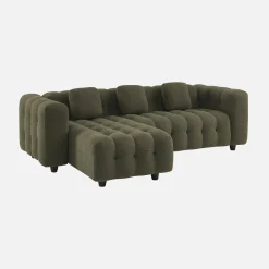 Ecksofa, wendbar, mit strukturiertem Bouclé-Bezug