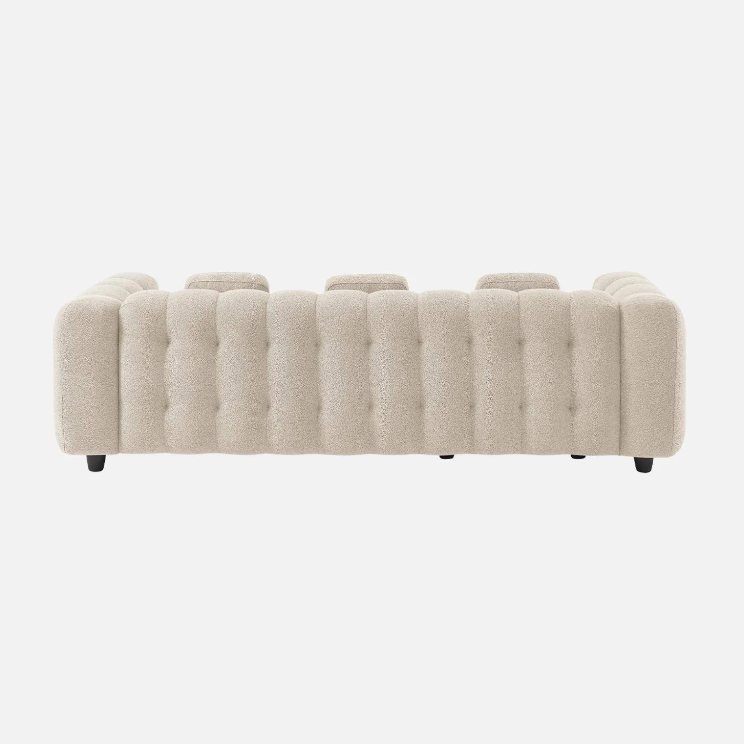Ecksofa, wendbar, mit strukturiertem Bouclé-Bezug