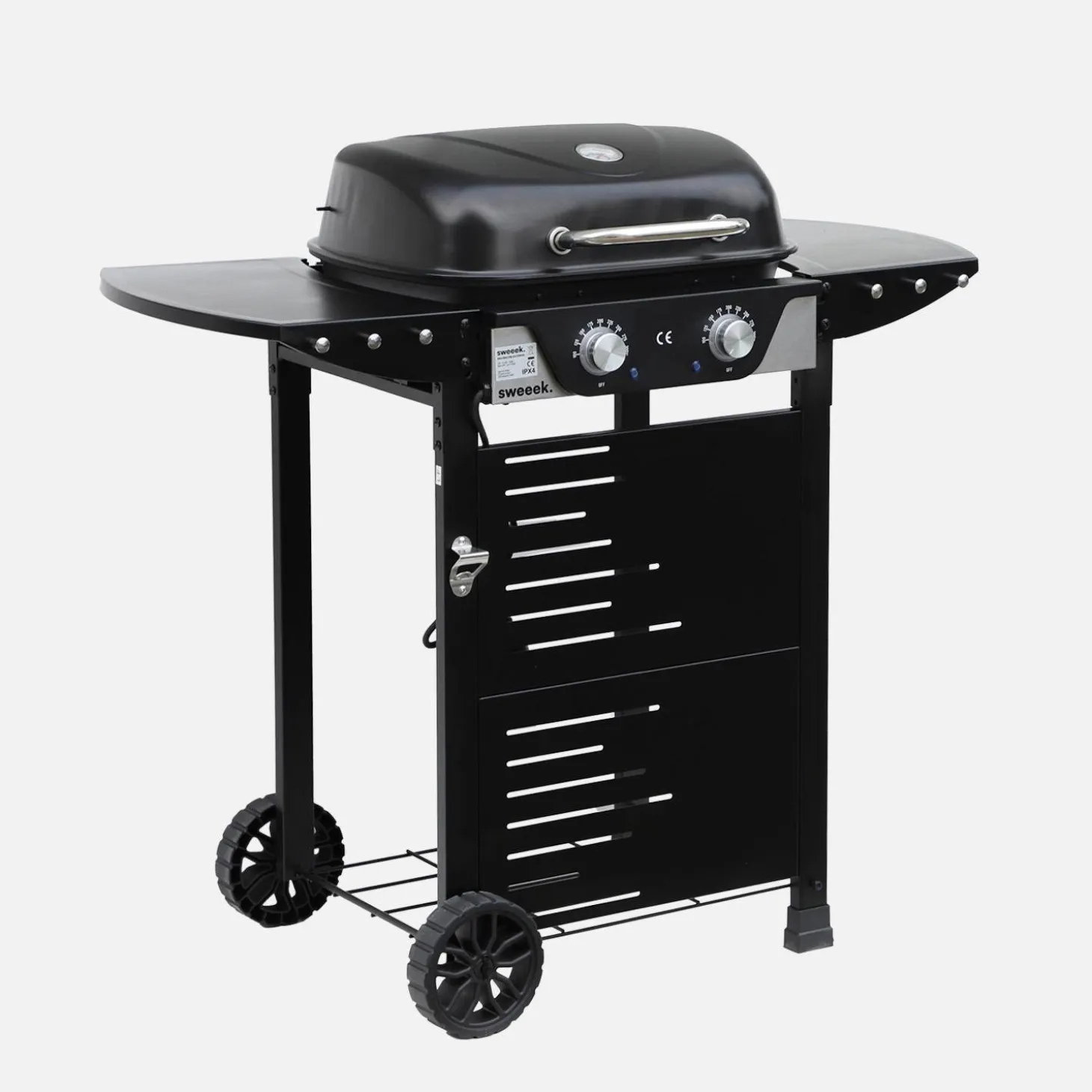 Elektrischer Grill mit 2 Brennern, emaillierter Stahl 2300 W