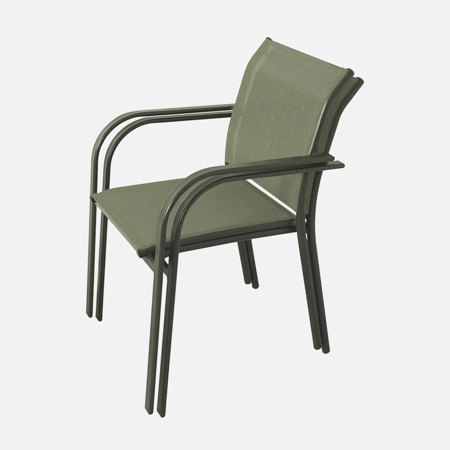 2er-Set Gartensessel aus Aluminium