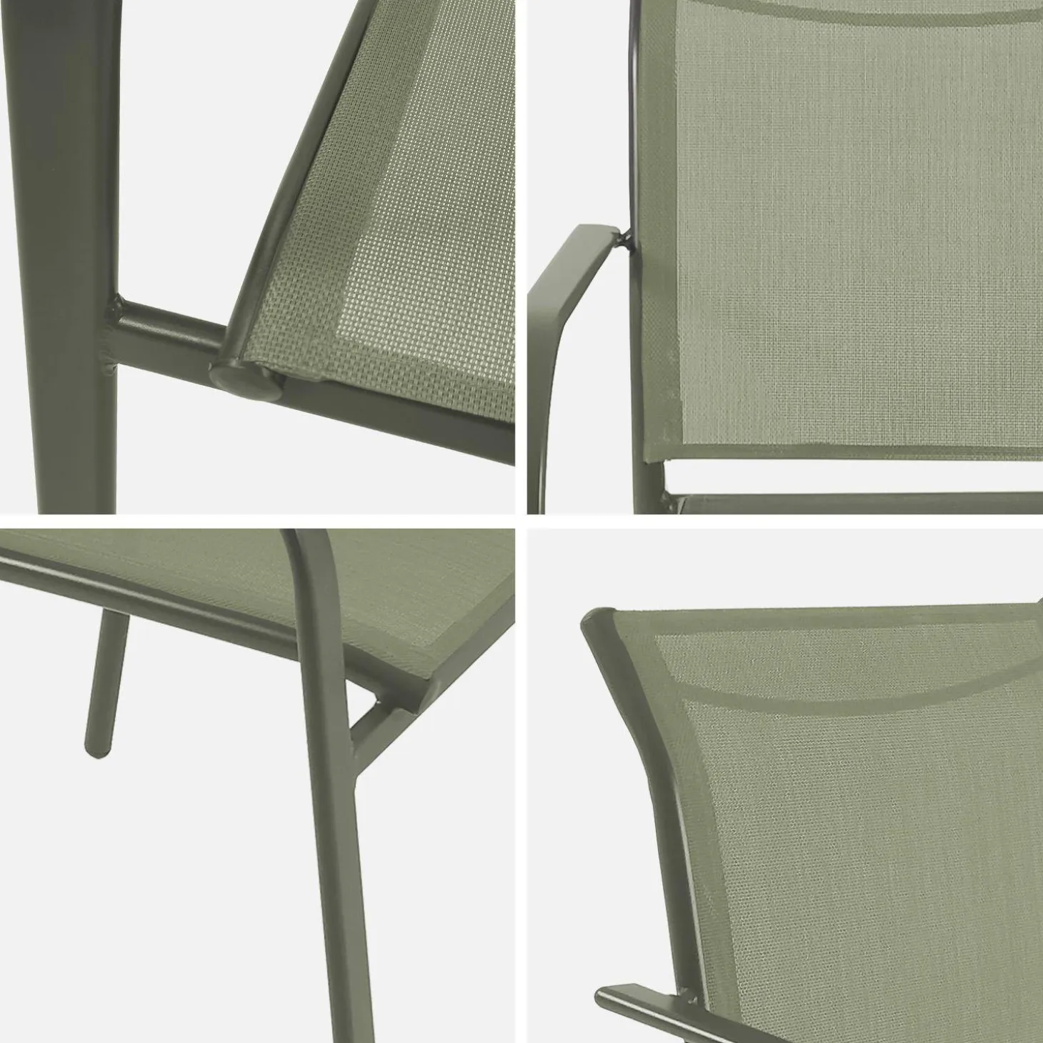 2er-Set Gartensessel aus Aluminium